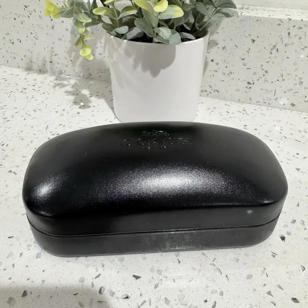 Coach Leather Sunglass Case Only Black